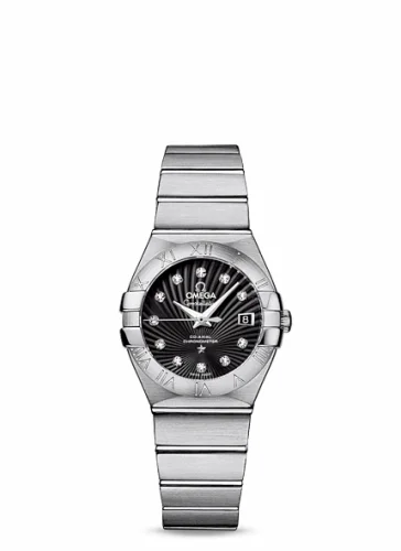 Omega Constellation Co-Axial 27 Brushed Stainless Steel / Black Supernova 123.10.27.20.51.001 (12310272051001)